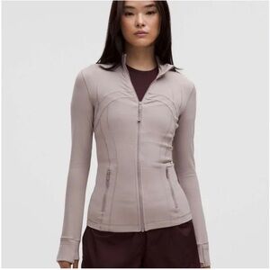 Lululemon Define Jacket in Mauve Grey size 4